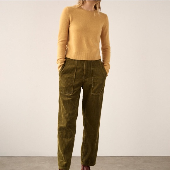 White + Warren Cashmere Puff-Sleeve Sweater in sundial - Picture 3 of 4